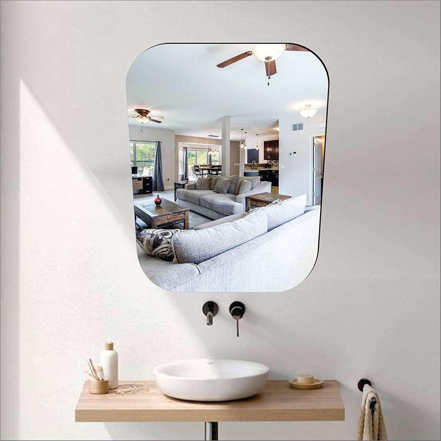 Mirror Sticker for Wall ( Oval + Rectangular ) Buy 1 Get 1 Free🪞